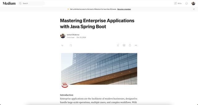 Mastering Enterprise Applications with Java Spring Boot